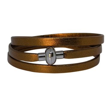 Leather Rainbow Bracelet - Bronze